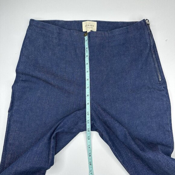 Sézane Women’s Blue Pencil Straight Leg Minimalist Designer Jean FR 42/W31/L28 - Picture 11 of 14